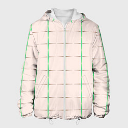 Куртка с капюшоном мужская Color white stripes, цвет: 3D-белый