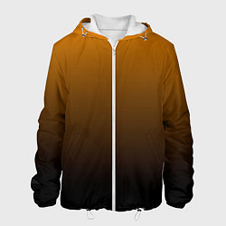 Куртка с капюшоном мужская Orange gradient, цвет: 3D-белый