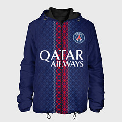 Куртка с капюшоном мужская ПСЖ домашняя форма 25 26, цвет: 3D-черный