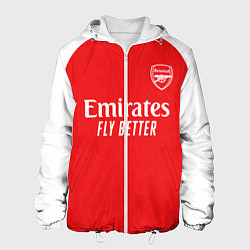 Куртка с капюшоном мужская Арсенал Лондон домашняя форма 2025 2026, цвет: 3D-белый