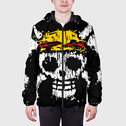 Куртка с капюшоном мужская Соломенная шляпа, цвет: 3D-черный — фото 2