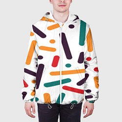 Куртка с капюшоном мужская Oval oil, цвет: 3D-белый — фото 2