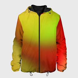Куртка с капюшоном мужская Color multicolored gradient, цвет: 3D-черный