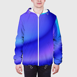 Куртка с капюшоном мужская The color is multicolored, цвет: 3D-белый — фото 2