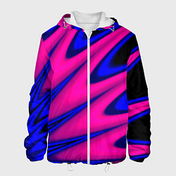 Куртка с капюшоном мужская Multicolored color neon, цвет: 3D-белый