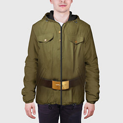 Куртка с капюшоном мужская Униформа солдата, цвет: 3D-черный — фото 2