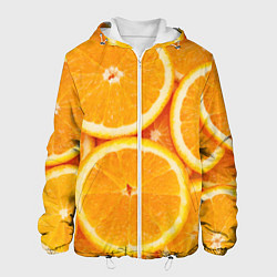 Куртка с капюшоном мужская Апельсинчик, цвет: 3D-белый