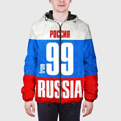 Куртка с капюшоном мужская Russia: from 99, цвет: 3D-черный — фото 2
