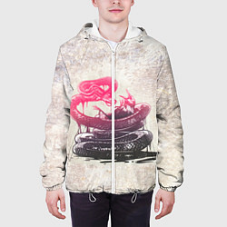 Куртка с капюшоном мужская Three Days Grace: Acid snake, цвет: 3D-белый — фото 2