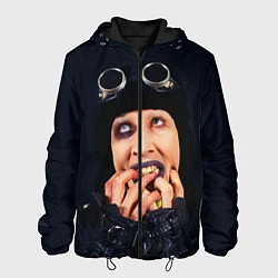 Куртка с капюшоном мужская Mаrilyn Manson: Biker, цвет: 3D-черный