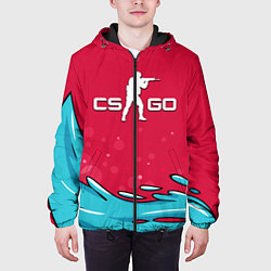 Куртка с капюшоном мужская CS:GO Water Elemental, цвет: 3D-черный — фото 2