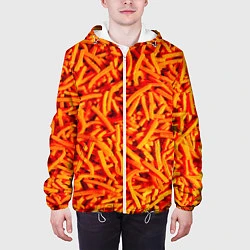 Куртка с капюшоном мужская Морковь, цвет: 3D-белый — фото 2