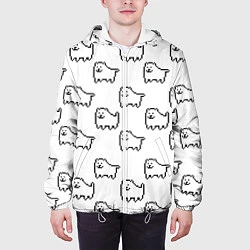 Куртка с капюшоном мужская Undertale Annoying dog white, цвет: 3D-белый — фото 2