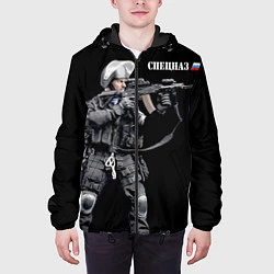 Куртка с капюшоном мужская Спецназ 13, цвет: 3D-черный — фото 2