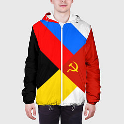 Куртка с капюшоном мужская Вечная Россия, цвет: 3D-белый — фото 2