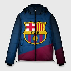 Куртка зимняя мужская FCB Barcelona, цвет: 3D-черный