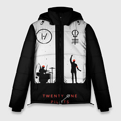 Куртка зимняя мужская Twenty One Pilots: Lines, цвет: 3D-светло-серый