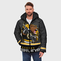 Куртка зимняя мужская Boston Bruins, цвет: 3D-красный — фото 2
