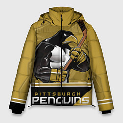 Куртка зимняя мужская Pittsburgh Penguins, цвет: 3D-красный