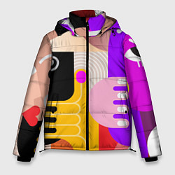 Куртка зимняя мужская Abstract-women, цвет: 3D-черный