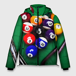 Куртка зимняя мужская Бильярд, цвет: 3D-черный