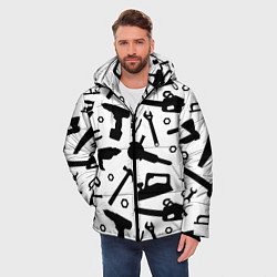 Куртка зимняя мужская Строитель 7, цвет: 3D-черный — фото 2