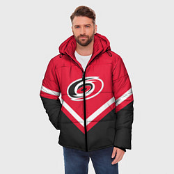 Куртка зимняя мужская NHL: Carolina Hurricanes, цвет: 3D-черный — фото 2