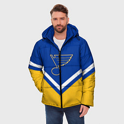 Куртка зимняя мужская NHL: St. Louis Blues, цвет: 3D-черный — фото 2