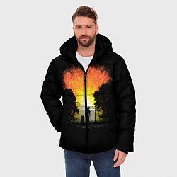 Куртка зимняя мужская Wasteland Apocalypse, цвет: 3D-красный — фото 2