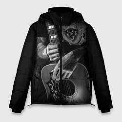 Куртка зимняя мужская Гитарист-рокер, цвет: 3D-черный