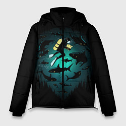 Куртка зимняя мужская Подводный мир, цвет: 3D-черный