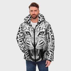 Куртка зимняя мужская Белый леопард, цвет: 3D-светло-серый — фото 2