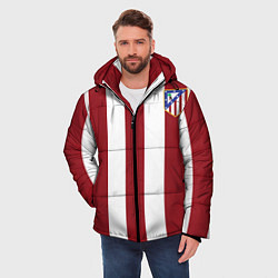 Куртка зимняя мужская Атлетико Мадрид, цвет: 3D-красный — фото 2