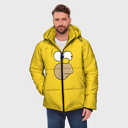 Куртка зимняя мужская Гомер стесняется, цвет: 3D-красный — фото 2