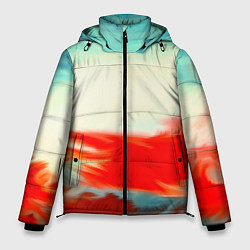 Куртка зимняя мужская Художественные краски, цвет: 3D-черный