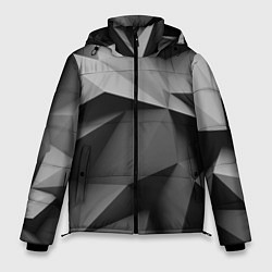Куртка зимняя мужская Gray abstraction, цвет: 3D-красный