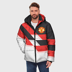 Куртка зимняя мужская Manchester United: Stipe, цвет: 3D-красный — фото 2