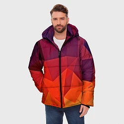 Куртка зимняя мужская Geometric, цвет: 3D-светло-серый — фото 2