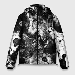 Куртка зимняя мужская Чёрная краска, цвет: 3D-черный