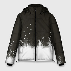 Куртка зимняя мужская Ночная полянка, цвет: 3D-черный