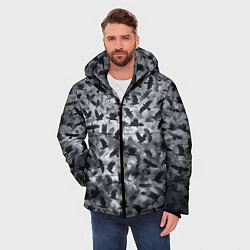 Куртка зимняя мужская Вороны, цвет: 3D-черный — фото 2