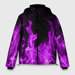 Куртка зимняя мужская Фиолетовый огонь, цвет: 3D-светло-серый