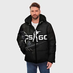 Куртка зимняя мужская CS:GO SWAT, цвет: 3D-черный — фото 2