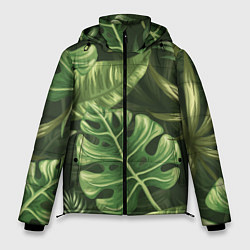 Куртка зимняя мужская Доисторический лес, цвет: 3D-черный