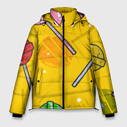 Куртка зимняя мужская Чупа-Чупс, цвет: 3D-черный