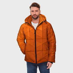 Куртка зимняя мужская Orange abstraction, цвет: 3D-светло-серый — фото 2