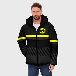 Куртка зимняя мужская FC Borussia 2018 Original #3, цвет: 3D-красный — фото 2