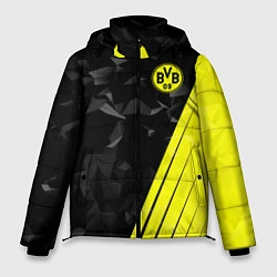 Куртка зимняя мужская FC Borussia Dortmund: Abstract, цвет: 3D-черный