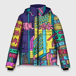 Куртка зимняя мужская Токио сити, цвет: 3D-черный