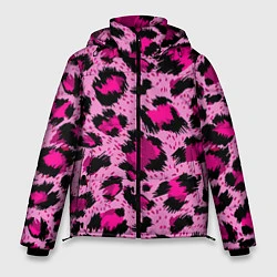Мужская зимняя куртка Розовый леопард